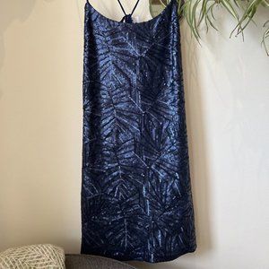 Cosmopolitan Sequin Navy Cocktail Dress